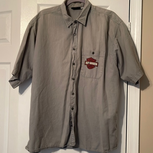 💕 Vintage Harley Davidson Button Down